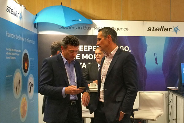 Stellar Consulting General Manager Nicholas Glanfield and Consulting Partner Travis Barker at Downstream 2016