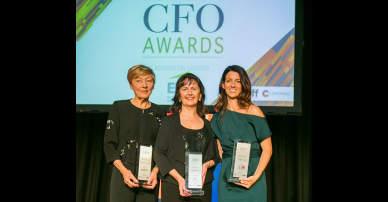 Winners (L-R): Dame Alison Paterson, Jennifer Whooley and Hannah Howard